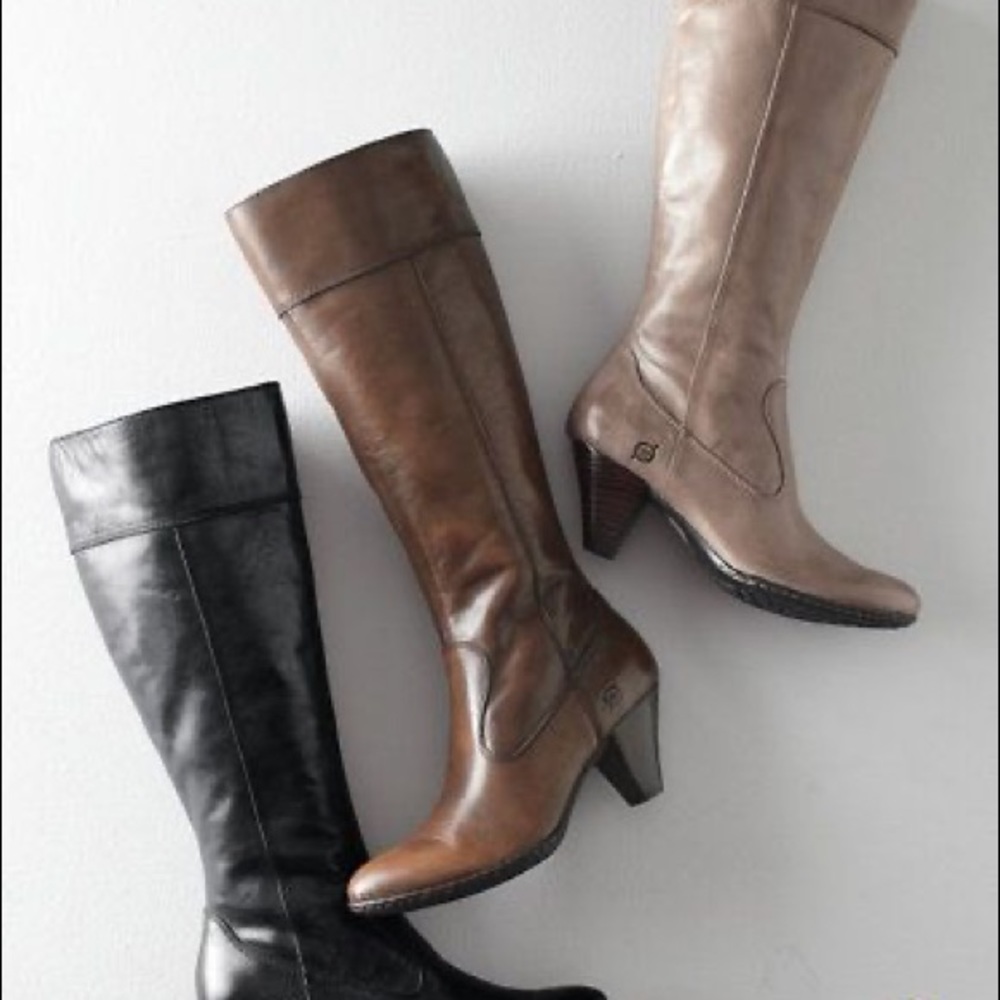 Born Mallory Heeled Boots Caramel Sz 8.5 - Picture 5 of 5